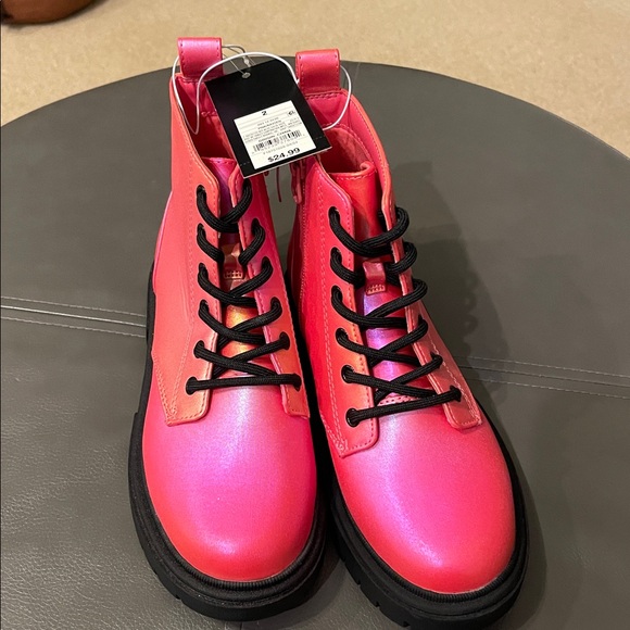 Target Vibrant Pink Ankle Boots - Picture 2 of 8
